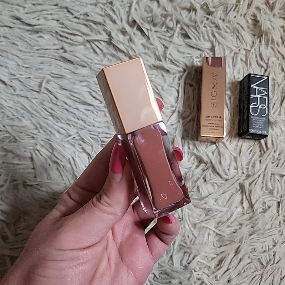 Lippy Bundle Nars Powermatte Lip Pigment Mini Starwoman Sigma Lip Cream Jojoba